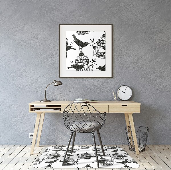 Desk chair mat bird cage