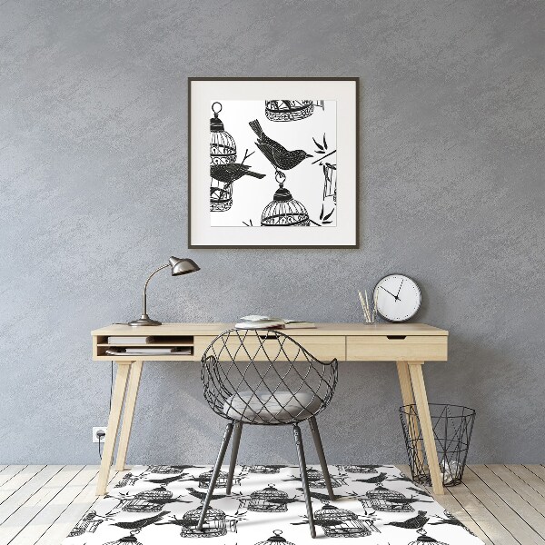 Desk chair mat bird cage