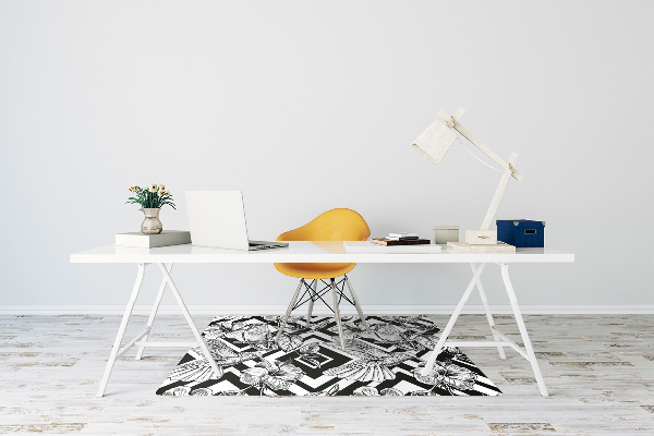 Office chair mat hummingbirds