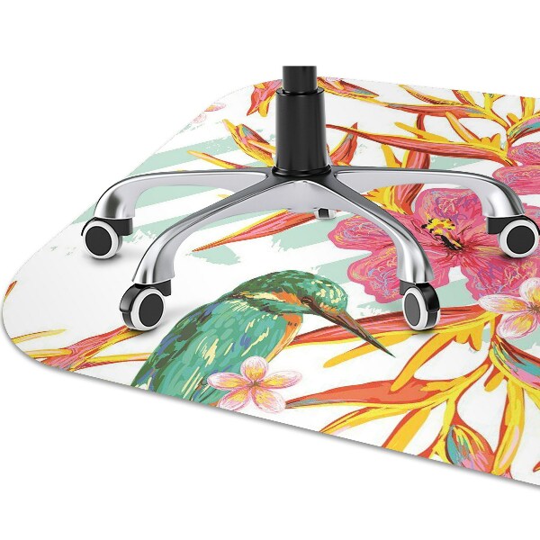 Computer chair mat summer birds