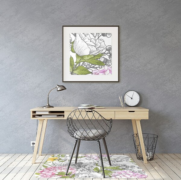 Office chair mat birds
