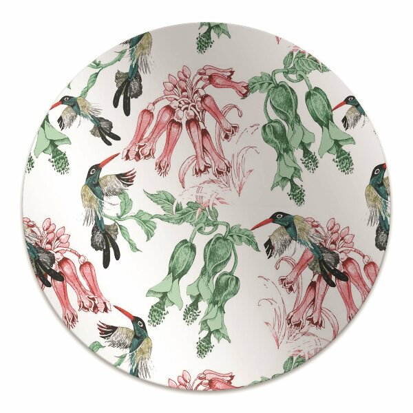 Desk chair mat Herbs and Birds