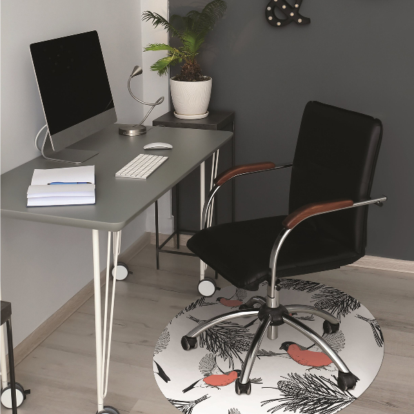 Desk chair mat Gile and trees