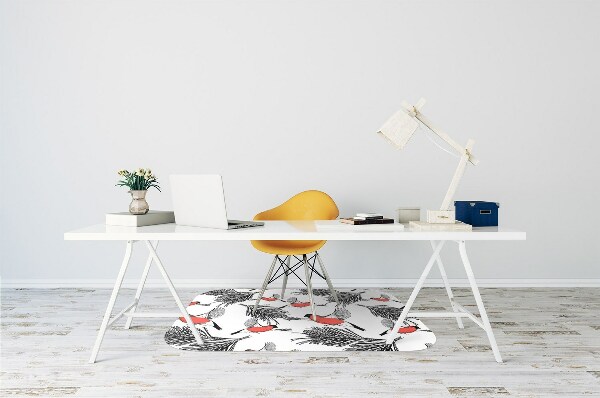 Desk chair mat Gile and trees
