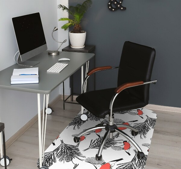 Desk chair mat Gile and trees