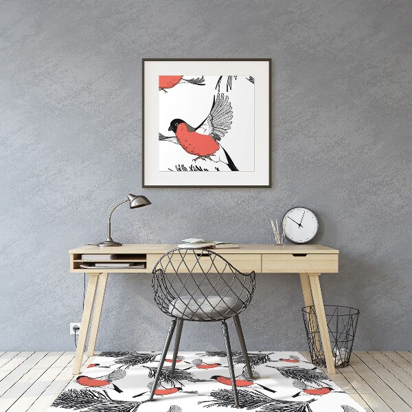 Desk chair mat Gile and trees