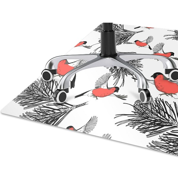 Desk chair mat Gile and trees