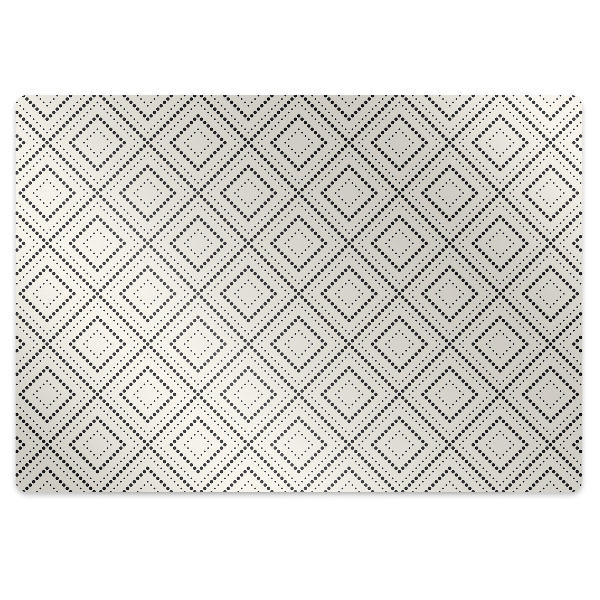 Office chair mat geometric pattern