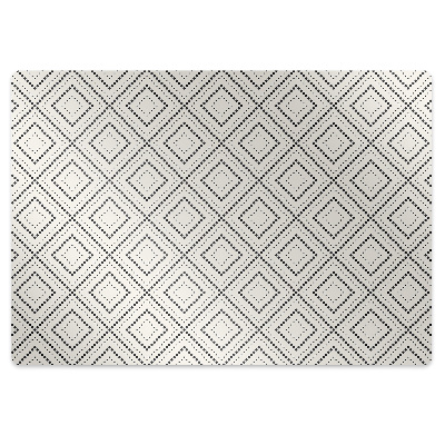 Office chair mat geometric pattern