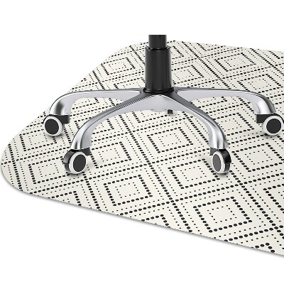 Office chair mat geometric pattern