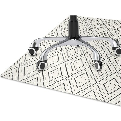 Office chair mat geometric pattern