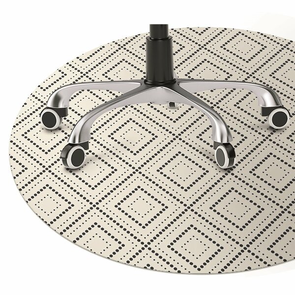 Office chair mat geometric pattern