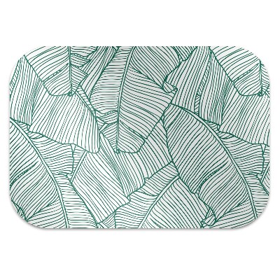 Computer chair mat Water leaves