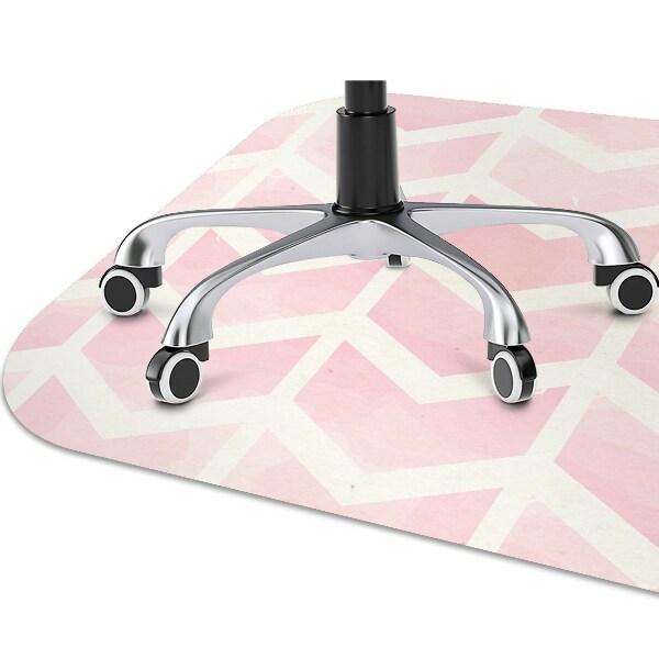 Office chair floor protector pink vectors