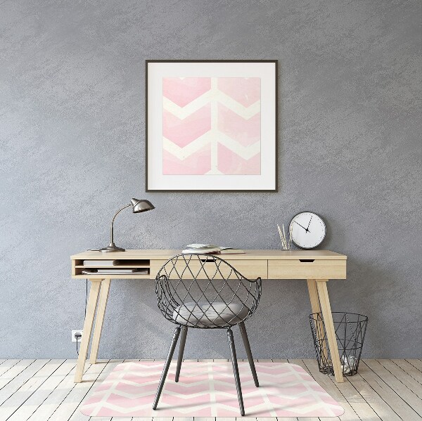 Office chair floor protector pink vectors