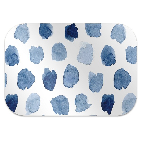 Computer chair mat ink dots