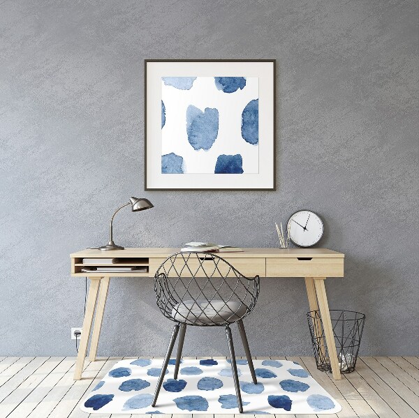 Computer chair mat ink dots