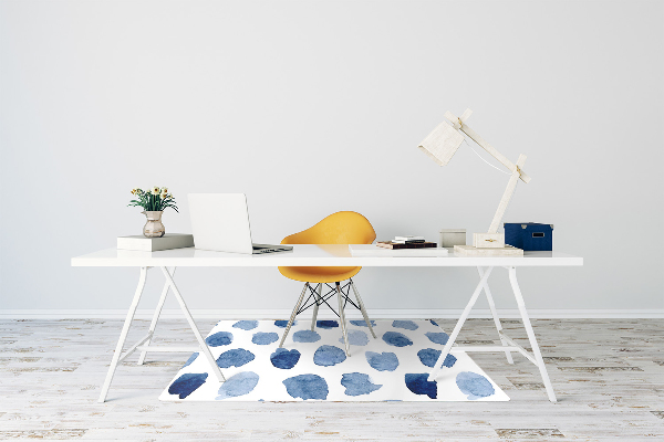 Computer chair mat ink dots