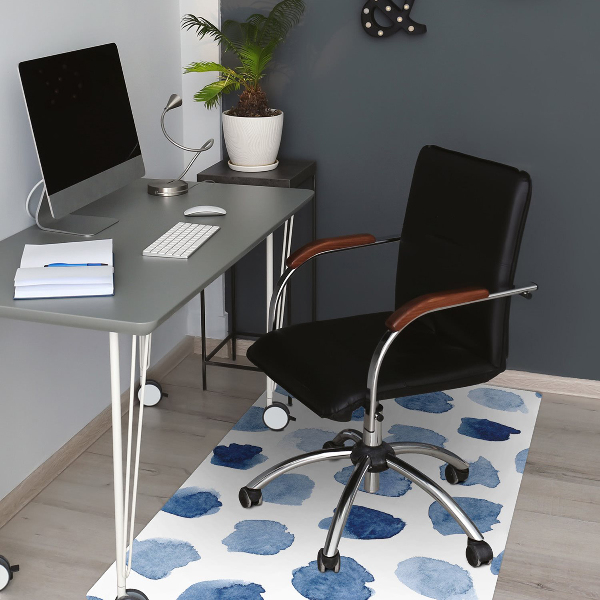 Computer chair mat ink dots