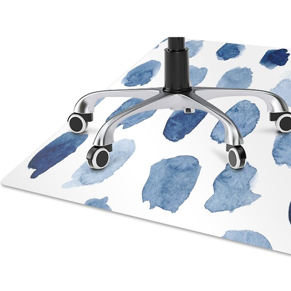 Computer chair mat ink dots