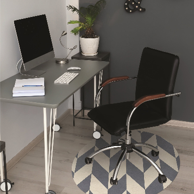 Desk chair mat gray vectors