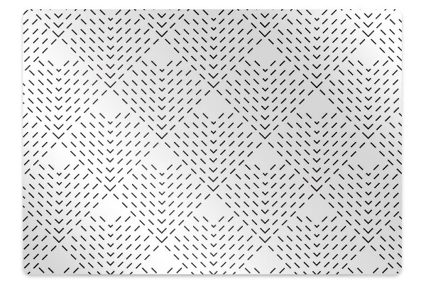 Office chair mat geometric pattern