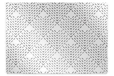 Office chair mat geometric pattern