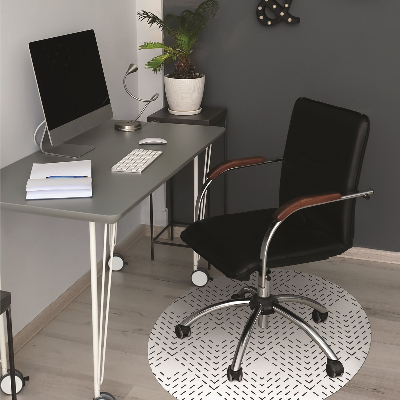 Office chair mat geometric pattern