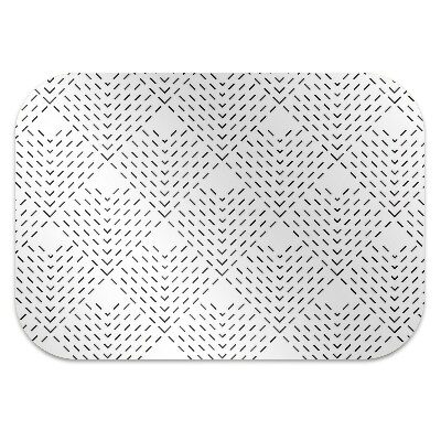 Office chair mat geometric pattern