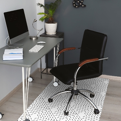 Office chair mat geometric pattern