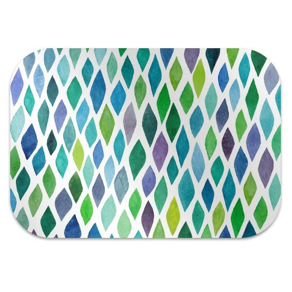 Office chair floor protector colorful patterns