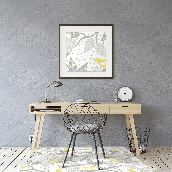 Office chair mat birds