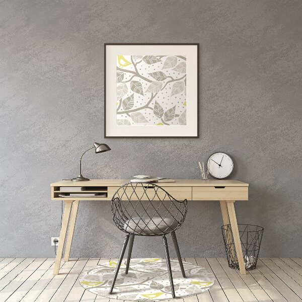 Office chair mat birds