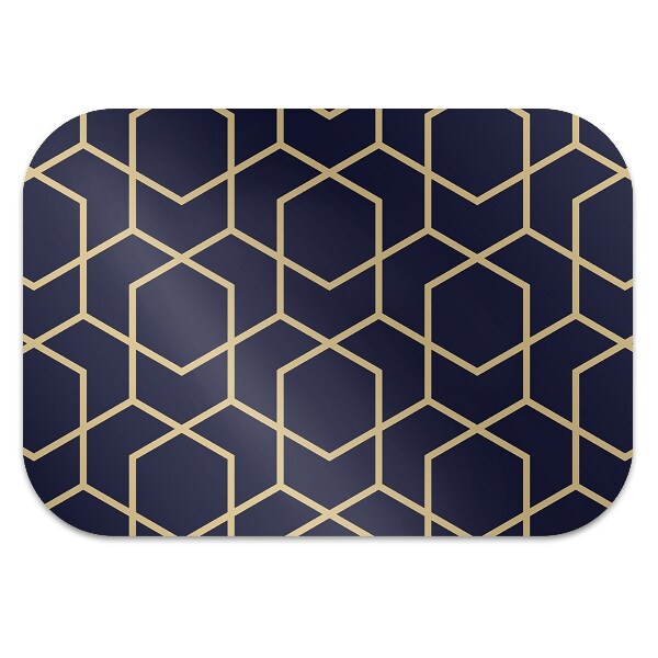 Office chair floor protector Gold pattern