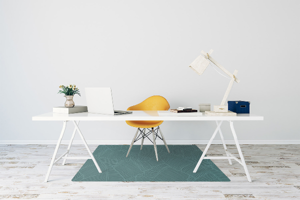 Office chair floor protector water leaf