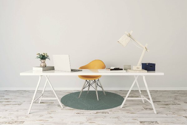 Office chair floor protector water leaf