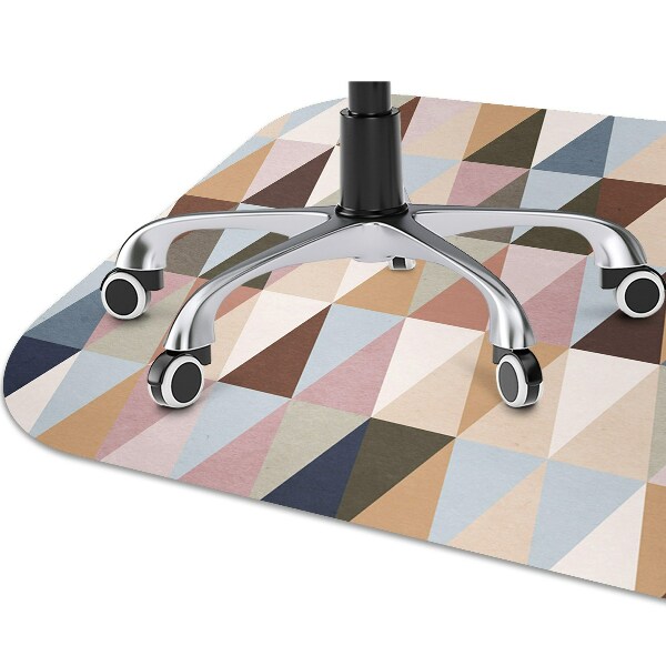 Desk chair mat retro mural