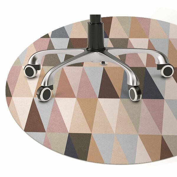 Desk chair mat retro mural