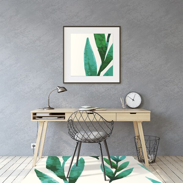 Office chair mat Leaf