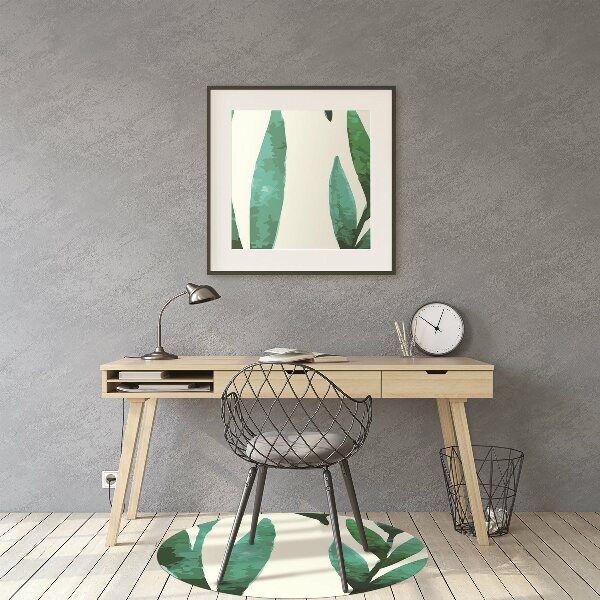 Office chair mat Leaf