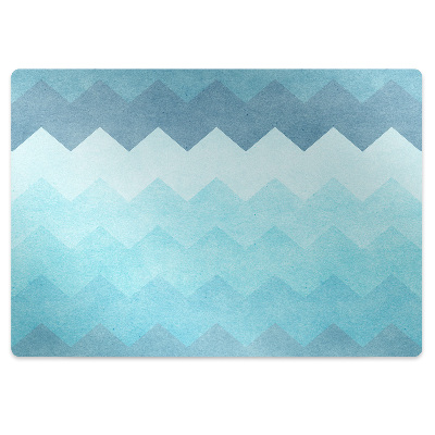 Desk chair mat zigzag pattern