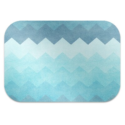 Desk chair mat zigzag pattern