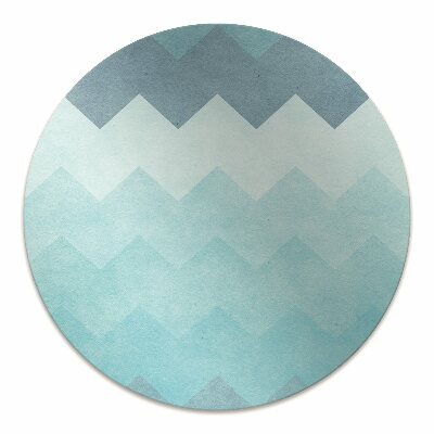 Desk chair mat zigzag pattern