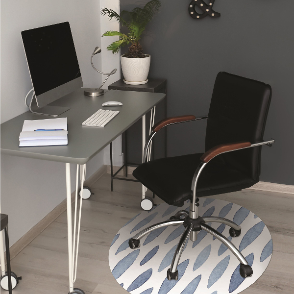 Office chair mat ink stains