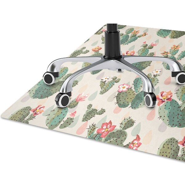 Office chair mat cacti