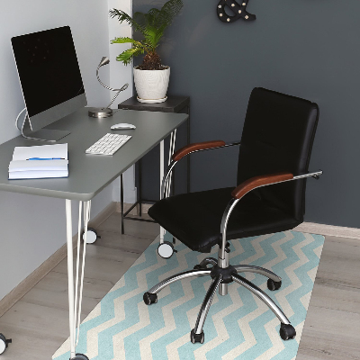 Office chair mat Zigzag