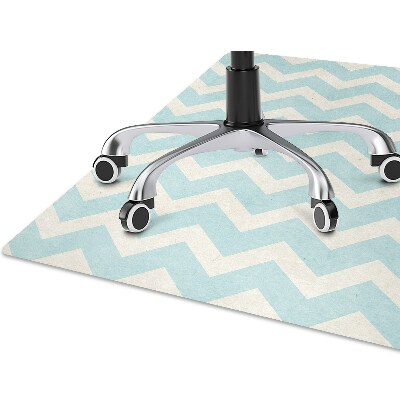 Office chair mat Zigzag