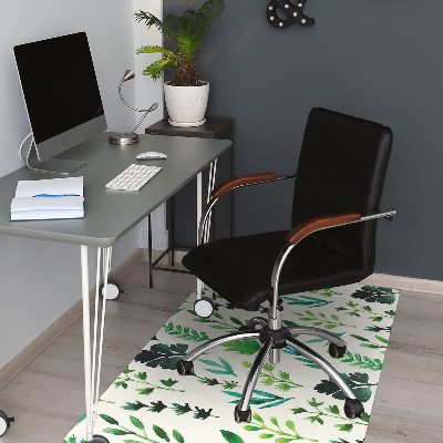 Computer chair mat Field flowers