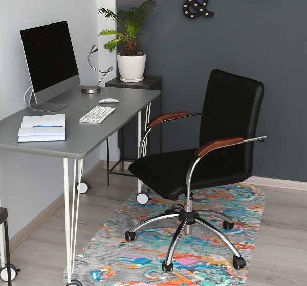 Office chair mat Graffiti