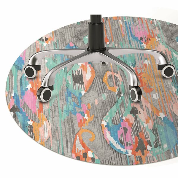 Office chair mat Graffiti